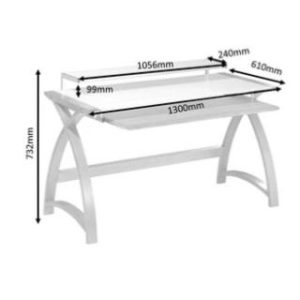 computer desk line drawing