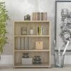 oak office bookcase with 2 shelves