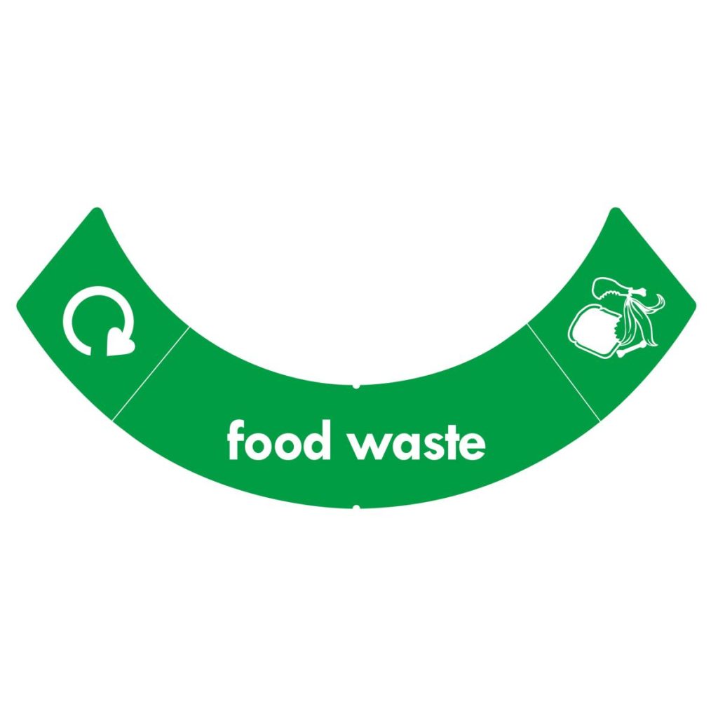 Food Waste Sticker | Waste Stream Label | Office Recycling Bin